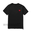 2024 PLAY MENS T-shirt Designer Red Comes Heart Femmes Garcons S Badge des Quanlity Ts Cotton CDG broderie Couchée courte