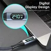 USBC4.0Type-C med digital display 40 Gbps växellåda 240W Mobil Fastladdningslinje som stöder 8K60Hz Videoprojektion