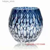 Wijnglazen 2024 Whisky Kristallen Glazen Japan Edo Kiriko Wijnbeker Caleidoscoop Whisky Tumbler Ronde Regendruppel Gesneden en Borrel Geschenkdoos L240323