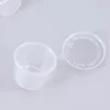 使い捨てカップストロー5ml/40mlソースポットフードコンテナ蓋付きの調味料デザートカップ小さなプラスチック