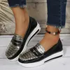 Casual Shoes 2024 Spring and Summer Style Thick Sole Platform Heel Women's Large Size 43 Flat Lazy