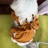 Abbigliamento per cani Stile Maillard Abito da principessa Lolita Piccoli vestiti Grandi fiocchi con allacciatura Design Abbigliamento Cat Festival Party Prodotti per animali domestici