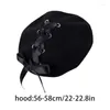 Berets Adult Self-Tie Bowknot Cap Outdoor Shopping French Hat Fashion Wholesale