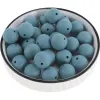 Colliers 15mm 80 pièces perles rondes en Silicone bébé accessoires de dentition sans BPA articles pour nouveau-nés dentition nouvelle couleur collier sucette chaîne QHBC