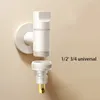 White Angle Toilet Automatic Water Stop Washing Machine Garden tap Multifunction Faucet 240314