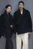 Vêtements ethniques épaissis vêtements tibétains costumes hommes et femmes couples portent série ceinture hiver noir