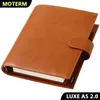 Moterm Full Grain Warzywa Opalona skóra Luxe 20 Seria A5 Size Planner Notebook Agenda Organizator Notatnik Szkicownik 230308