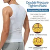 男性圧縮シャツのスリミングボディシェーパーお腹のシェイプウェア腹部腹部レデューサーコルセットトップ婦人科
