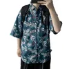 Verão casual havaiano 3d retro impressão ao ar livre festa dos homens camisa de manga curta praia streetwear oversized blusas dos homens vintage topos 240318