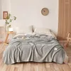 Blankets Cashmere Blanket For Beds Sofa Fleece Knitted Wool Home Office Nap Portable Scarf