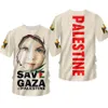 Free Palestine 3d Digital Printing Overseas Loose Round Neck for Sale in Various Countries