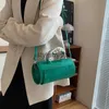 أكياس مسائية حقيبة متطورة باليد للنساء 2023 نيو كوريا إنستغرام واحد كتف كروس كيس صلبة لون متعددة الاسطوانة حقيبة H240328