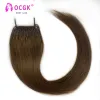 Extensions Droites Corée Populaire Coton Chaîne Twins Astuce Extensions de Cheveux Brésiliens Remy Cheveux 0.8 G/Pcs Kératine ITip Cheveux Humains Pour Femme