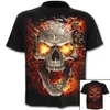 Hot Summer Large Skull Digital Printed Short Sleeved T-shirt Special Offer