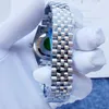 Nieuwe producten Dameshorloge 31 mm diamanten bezel Automatisch mechanisch Roestvrij staal Saffier Zwart oppervlak Meisje Gift277M