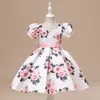 Beauté Bleu Rose Carré Robes De Fille De Fleur Robes D'anniversaire De Fille Jupe De Fête Fille Robe De Tous Les Jours Vêtements De Fête Pour Enfants SZ 2-4 D323143