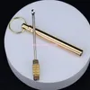 Custodia per naso da fiuto in ottone fresco Tubi per fumatori Design unico rimovibile Bottiglia Scatola Chiodi Olio Rig Dabber Cucchiaio Pippotto Sniffer Snuffer Dispenser Barattoli Portachiavi portatile