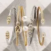 Jewelry Trendy Luxury Stackable Bangle Cuff For Women Wedding 316L Stainless Steel Bracelets Unique Chain Link Braided 240307