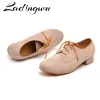 shoes Ladingwu Men's Suede Ballroom Dance Shoes Flats Modern Dance Shoes Light Brown Tango Party Wedding Square Dance Shoes