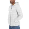 MAGCOMSEN Leichte Pufferjacke für Herren mit Kapuze, durchgehendem Reißverschluss, wasserabweisend, gesteppt, gefüttert, Wintermäntel