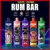 Rum Bar Puff Tornado Factory Hurtowa 9000 Puffs papieros Electronque 17 Smaki 0% 2% 5% banan