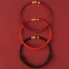 Braccialetti con ciondoli Moda misura regolabile Bracciale intrecciato a forma di pesce Koi fortunato per coppia di amici cinesi con cordino rosso