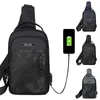 Waist Bags Sling Bag For Men Women Shoulder Backpack Chest Crossbody Daypack With USB Cable Hiking Over The