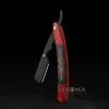 Razor New Style Men Manual Shaver Red Acid Twig Wood Razors Rostfritt stål Rakkniv för skägg Styling Professional Barber Holder