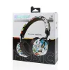 Hörlurar/headset Ny produkt VJ086 Metal Trådlös Bluetooth Graffiti -headset med MIC Subwoofer Cartoon Gaming Headset stöder TF Card FM Radio