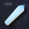 Natural Fluorite Quartz Crystal Smoking Pipe 20 styles choose Cigarette Stone Tobacco Hand Filter Spoon Pipes With Metal Bowl Mesh Tool Brush