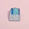 Cartoon Books Brooch Enamel Pin Read Books and Dismantle Systems of Oppression Brooches Backpack Accessories Lapel Badge Jewelry