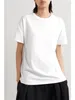 Женские футболки, женская однотонная хлопковая футболка, весна-лето 2024, женские свободные повседневные простые футболки с круглым вырезом с короткими рукавами