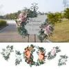 Yan kit de flores artificiais para arco de casamento, boho empoeirado rosa azul eucalipto guirlanda cortinas para decorações sinal de boas-vindas 240308