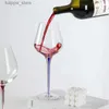 ワイングラスクリスタルガラス赤ワイングラスヨーロッパスタイルポットベリーシャンパングラスホームクリスタルワイングラスバーガンディゴブレットカップL240323