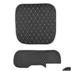 Housses de siège de voiture Ers PU Protecteurs de fond en cuir Coussin de tapis pour véhicule Quatre saisons Livraison directe Automobiles Motos Interio Otlez