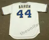 Milwaukee HANK AARON ROB DEER TEDDY HIGUERA PETE VUCKOVICH Throwback honkbalshirt voor heren, jaren 75-90, S-5XL