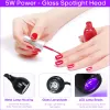 Torkar mini UV Nagellampa LED -lampor Torktor Ultraviolet Touched Screen Flexibel Clipon Desk USB Gel Curing Manicure Pedicure Tools Tools