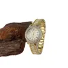 Leichte, luxuriöse Damen-Armbanduhr, modische Nischenuhr mit Diamanteinlage, römische Quarzuhr