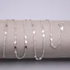 Chains Pt950 Pure Platinum 950 Necklace 2Mmw Tiles Twist Singapore Link For Womens Solid Platinum950 Chain 44Cm Length Jewelry Gift Dr Otyhd