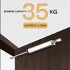 21Pc Gas Spring Automatic Door Closer 90 Degrees Within The Positioning Stop Mute Soft Closing Device Adjustable Buffer Force 240322