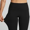 Active Pants Fleece fodrade leggings kvinnor hög midja varm vinteryoga för termisk löpningsträning svart