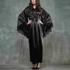 Home Clothing Satin Silk Kimono szata łazienka Suknia ślubna Jesienna Elegancka cienkie piżamę damskie sukienka domowa 2024L2403