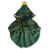 Hundebekleidung, Weihnachtsbaum-Stil, Haustier-Umhang, Trenchcoat, Jacke, Herbst-Winter, warme Fleece-Kleidung, XS-XL