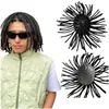 Perruques pour enfants pour hommes 8 pouces de remplacement de cheveux humains vierges indiens couleur noire dreadlocks toupet 8x10 fl unité de peau pour hommes livraison directe otfs2