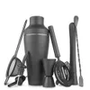 Bar Tools 8-stycken Set Matte Black Stainless Steel Cocktail Shaker Set Bar Tools for Bartender Drink Party 240322