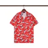 Designer Fashion T-shirt Hawaii Bloemen Letter Print Strand Shirts Heren Designer Zijde Bowling Shirt Casual Heren Zomer Korte Mouw Los Azië maat M-3XL #aas24