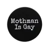 Mothman eşcinsel emaye pimleri hayvan güvesi karikatür broşlar yaka rozeti lgbt takı sırt çantası kıyafetleri için punk gotik aksesuarlar