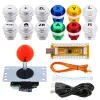 Jogos arcade controlador de jogo usb codificador gamepad luz botão 8way joystick para nintendo switch pc ps3 retropie raspberry pi mame