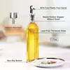 2st Oil Dispenser Olive Oil Bottle Vinegar 17oz500ml Glass Olive Kitchen Water 240307