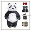 Trajes da mascote 2.6m rússia panda gigante urso polar festa boneca de pelúcia iatable traje da mascote 260cm